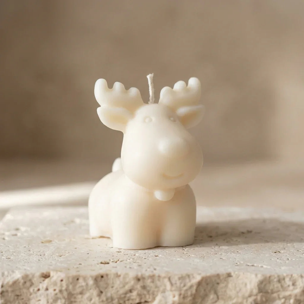 Sculptural Woodland Deer Candle