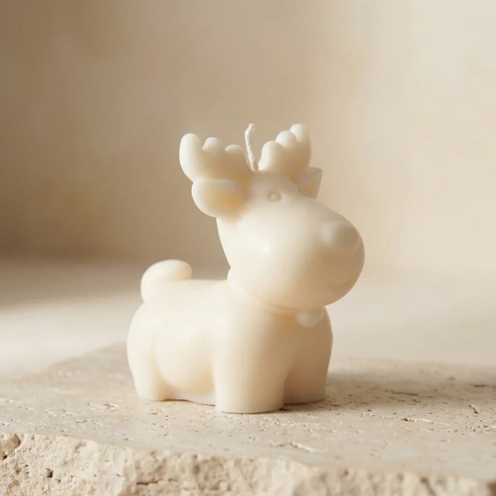 Sculptural Woodland Deer Candle